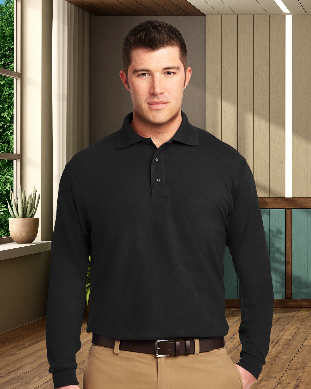 Port Authority® Silk Touch™ Long Sleeve Polo - K500LS
