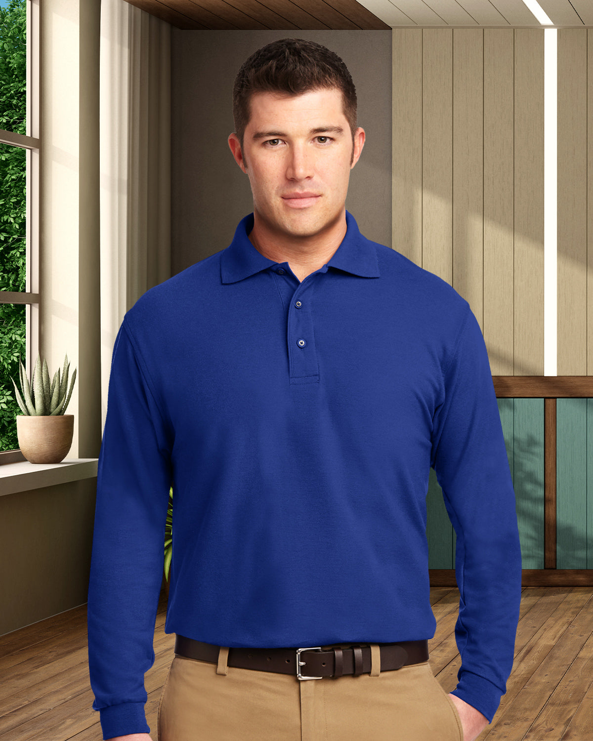 Port Authority® Silk Touch™ Long Sleeve Polo - K500LS