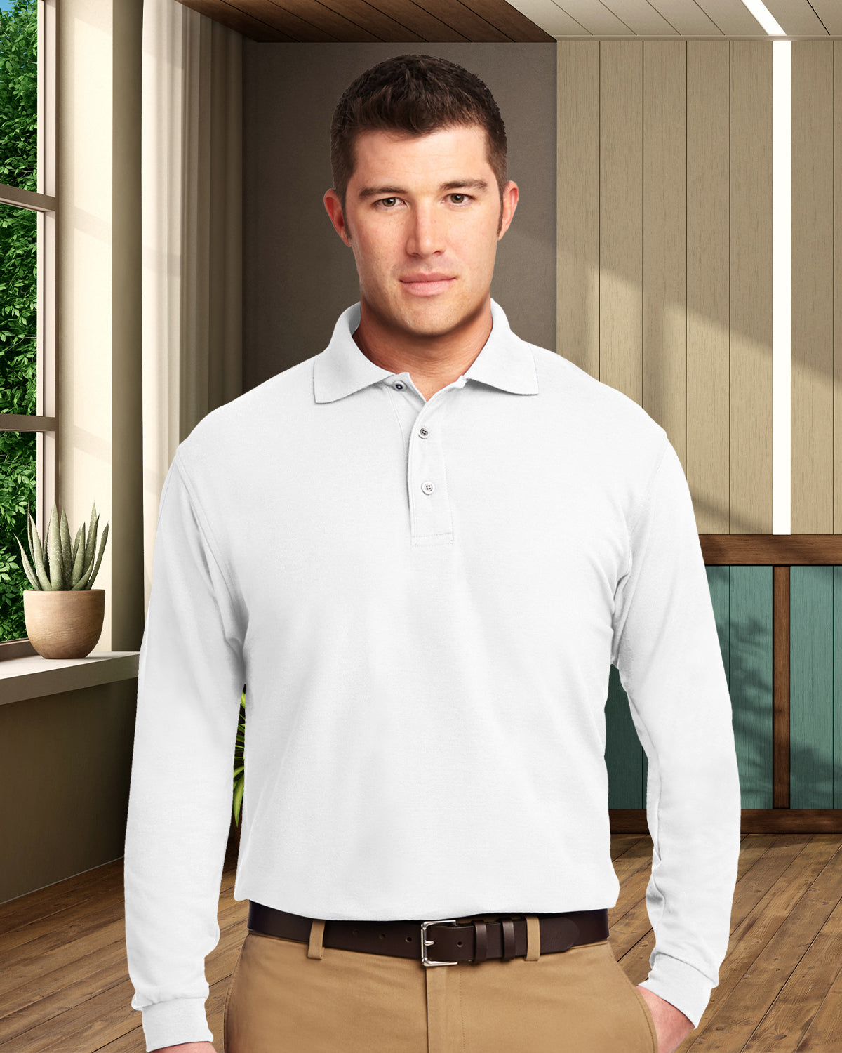 Port Authority® Silk Touch™ Long Sleeve Polo - K500LS